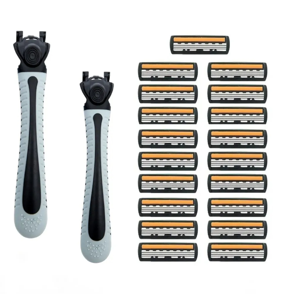 Safety Razor Handle - 3-lagiger manueller Rasierer für Männer, klassischer