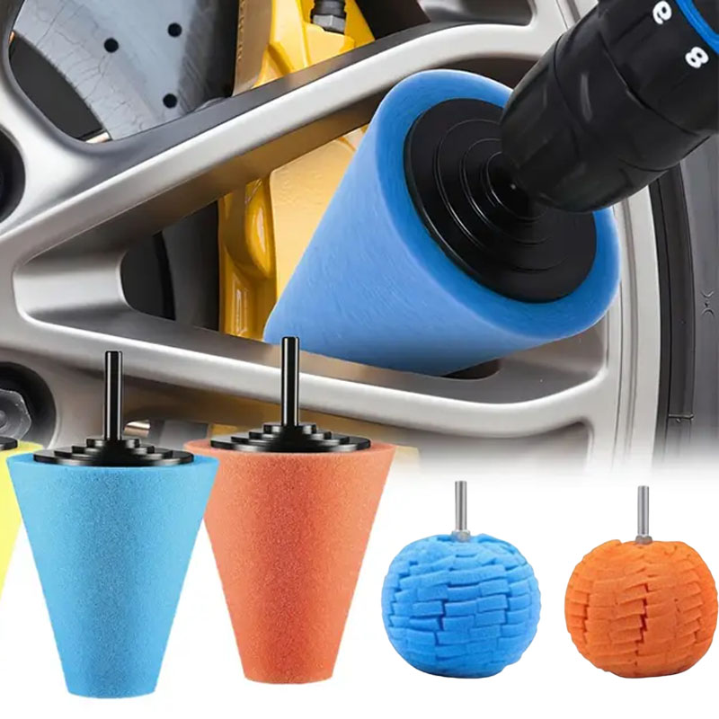 Eco Sponge - Auto Bohrer Polieren Schwamm Pad Kit