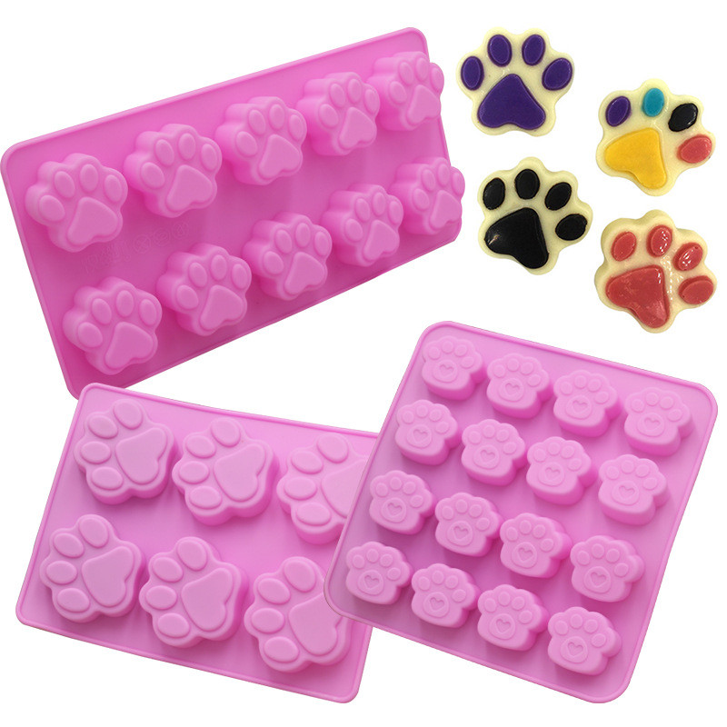 Eco Soap - Katzenpfotenform-Silikonform für Schokolade, DIY-Backform, Kuchendekorationsform, Form