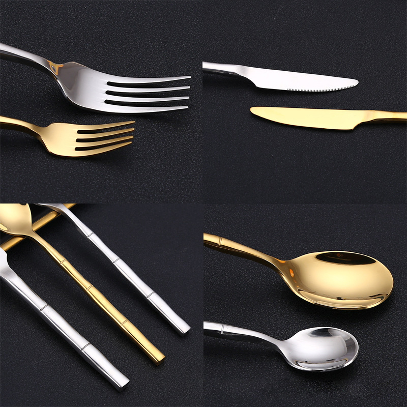 4/5pcs Bambus Design Edelstahl – Bamboo Cutlery Bewertung und Preis