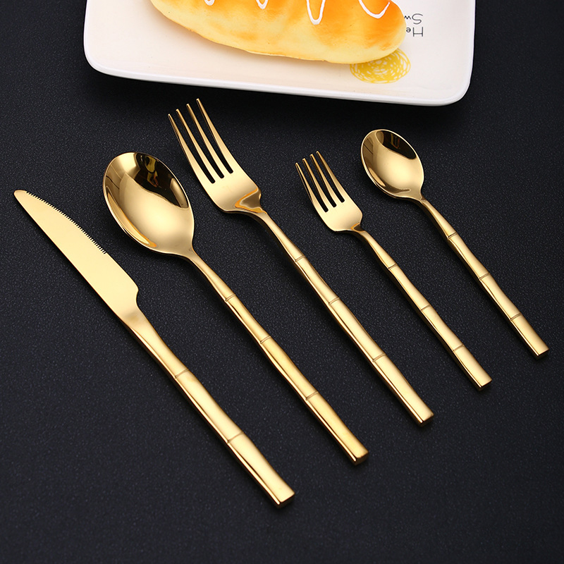 4/5pcs Bambus Design Edelstahl – Bamboo Cutlery Bewertung und Preis