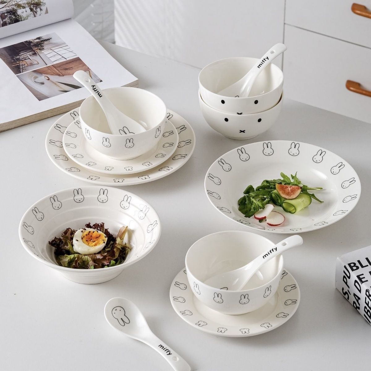 Anime Niedliche Miffy Einfache – Bamboo Cutlery Bewertung und Preis
