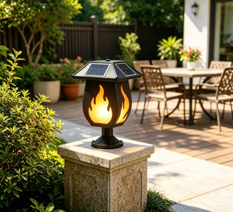Solar-Säulenleuchten mit simul – Solar Garden Light Bewertung und Preis