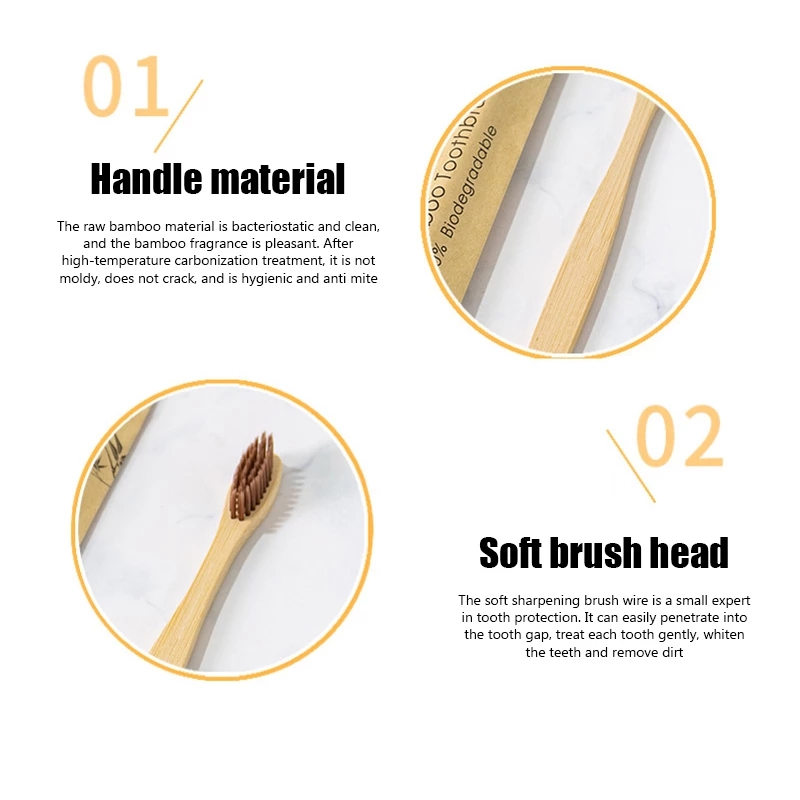 Bambus-Zahnbürsten, 100 Stück, – Bamboo Toothbrush Bewertung und Preis